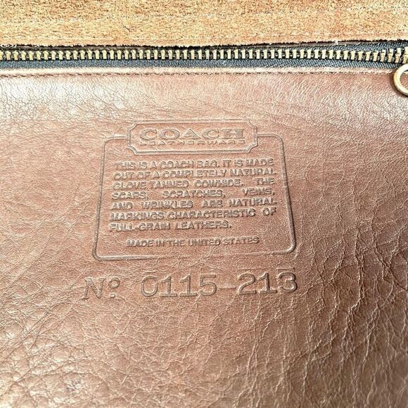 BROWN VINTAGE 1990 COACH BEEKMAN BRIEF MESSENGER ❤️HOST PICK❤️ - Picture 14 of 16